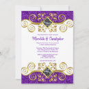 Search for gemstone wedding invitations Glitter