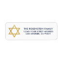 Search for gold stars return address labels Star of david