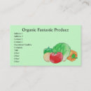 Search for fresh produce business cards Gardening