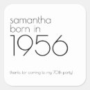 Search for 70th birthday stickers Black and white