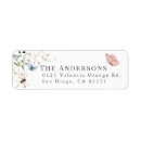 Search for butterfly return address labels Bee