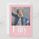 Search for girly 50th birthday invitations Modern