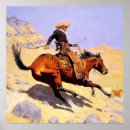 Search for frederic remington cowboy art Vintage