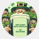 Search for funny st patricks day stickers Clover