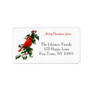 Search for male cardinal return address labels Winter