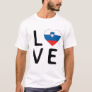 Recherche de drapeau slovène tshirts Amour