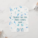 Search for twins pregnancy announcement cards Gender neutral