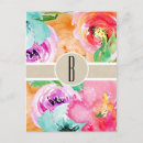 Search for flower monogram vertical postcards Flowers