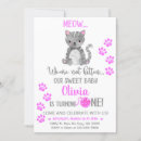Search for kitten birthday invitations Girl