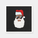 Search for black santa claus napkins Xmas