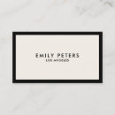 Search for ivory business cards Modern