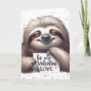 Search for sloth valentines day cards Cute