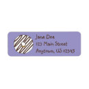 Search for frosted return address labels Doughnut