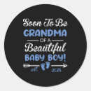 Search for grandma to be stickers Baby boy