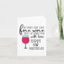 Search for wine lover birthday cards For her