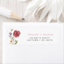 Search for boho floral wedding return address labels Wildflower baby shower