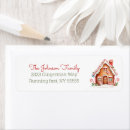 Search for gingerbread house return address labels Cute