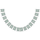 Search for green and white bunting flags Modern