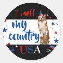 Search for red dog stickers Red white blue