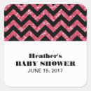 Search for pink chevron baby shower stickers Modern
