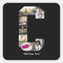 Search for c initial stickers Black and white