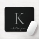 Recherche de noir tapis souris Monogrammé