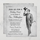 Search for gentleman birthday invitations Vintage