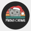 Search for merry christmas cat stickers Catmas