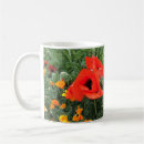 Search for red poppy flowers mugs Beautiful