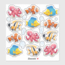 Search for kissing fish stickers For kids