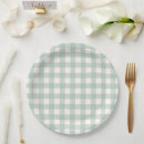 Search for gingham pattern plates Plaid