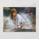 Recherche de fée de fleur cartes postales Girl