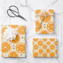 Search for orange slice wrapping paper Trendy