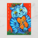 Search for cat violin postcards Louis wain