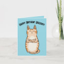 Search for orange cat birthday cards Funny