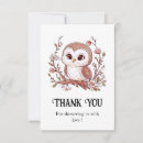 Search for owl thank you cards Colourful