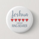 Search for ring bearer buttons Rehearsal dinner