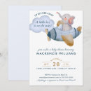 Search for vintage aeroplane baby shower invitations For kids