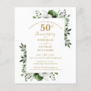 Search for rustic 50th anniversary invitations Budget