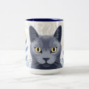 Recherche de russe bleu tasses Amoureux des chats