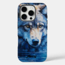 Recherche de loup aquarelle iphone coques Nature