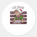 Recherche de carlins autocollants Joyeux noël