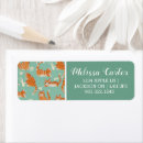 Search for funny cat return address labels Orange
