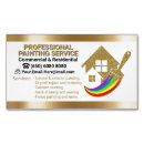 Search for painter business cards Gold