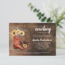 Search for barn wood baby shower invitations Cowboy boots