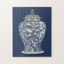 Recherche de bleu vase puzzles Floral