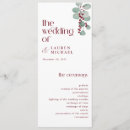 Search for winter wedding programs Greenery