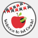 Search for apple with worm stickers Back to school