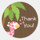 Search for cute pink giraffe baby shower stickers Modern
