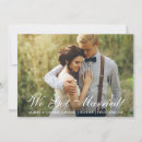 Search for bride wedding announcement cards We got married